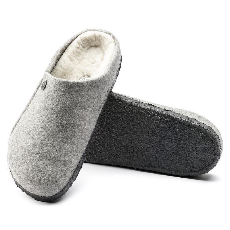 Birkenstock Zermatt Wool/Shearling Clog Træsko Dame Sølv | DK 2AHK